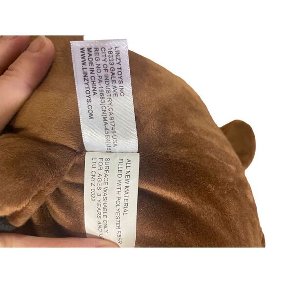 Smoochy Pals by Linzy Toys brown reindeer plush - Picture 5 of 8